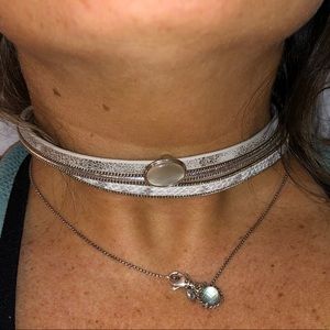 Snakeskin choker